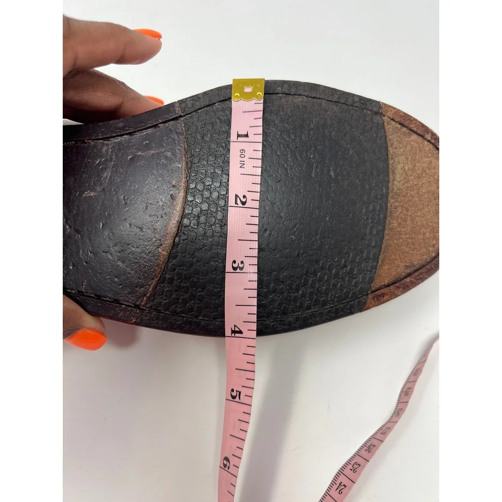 Cole Haan Chestnut Brown Leather Tassel Slip-Ons
